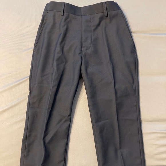 Gioberti Boys Flat Front Dress Pants Navy with adjustable waistband size 6 - Picture 1 of 6